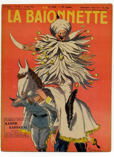Titelblatt von „La Baionnette“, satirisch in Farben von Leonetto Cappiello