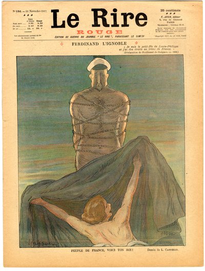 Titelblatt von Das rote Lachen, Satire in Farben von Leonetto Cappiello