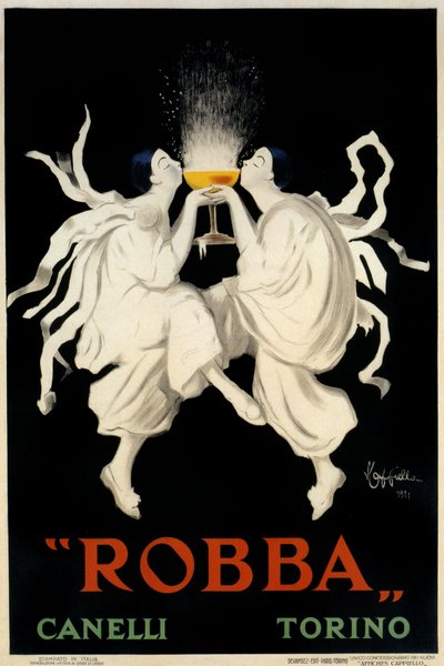Poster für Spumante Robba Canelli, Turin, Italien, 1921 von Leonetto Cappiello