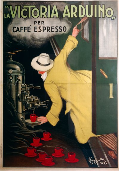 Werbung für die Victoria Arduino Espressomaschine von Leonetto Cappiello