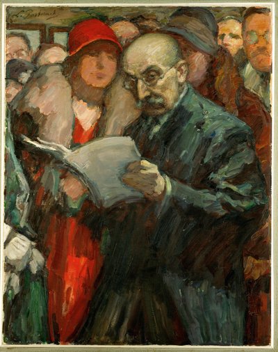 Maler Max Liebermann eröffnet eine Ausstellung an der Akademie in Berlin, deren Präsident er war von Leonid Osipovic Pasternak