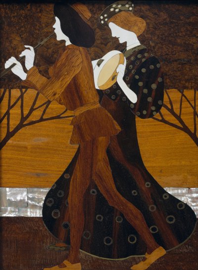 Kommode, ca. 1908, von Leopold Bauer, (Detail) von Leopold Bauer
