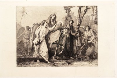 Flucht nach Ägypten von Leopold Flameng