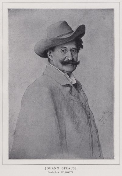 Johann Strauss der Jüngere, österreichischer Komponist von Leopold Horovitz