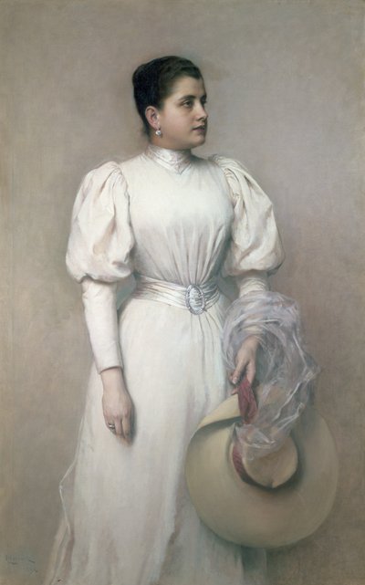 Marie Renard, Opernsängerin der Hofoper und Ehefrau von Kinsky, 1893 von Leopold Horovitz
