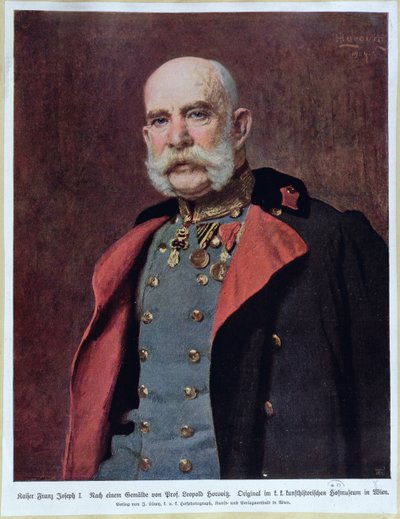 Porträt von Kaiser Franz Joseph I. von Leopold Horovitz