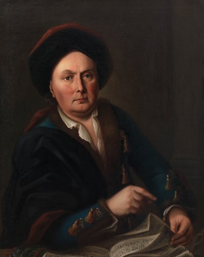 Porträt des Sängers Ludwig Lodewijk van Beethoven 1712-1773..., 1773 von Leopold Radoux