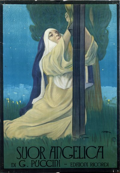 Oper „Suor Angelica“ (Schwester Angelica) von Giacomo Puccini von Leopoldo Metlicovitz