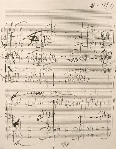 Musikalische Partitur für 
