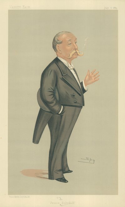 HSH Prinz Demtrey Soltykoff, Prinz Soltykoff, 6. Juli 1889, Vanity Fair Karikatur von Leslie Matthew Ward