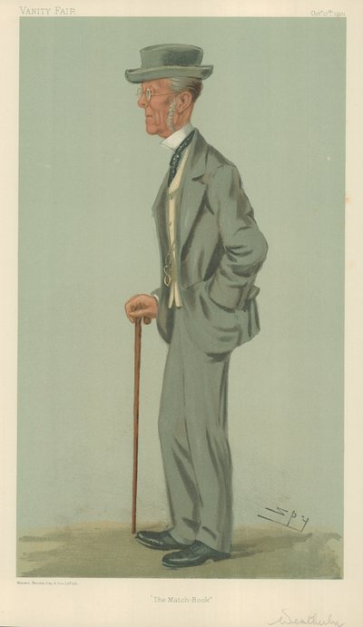 Mr. Edward Weatherby, Das Match-Buch, 17. Oktober 1901, Vanity Fair Karikatur von Leslie Matthew Ward