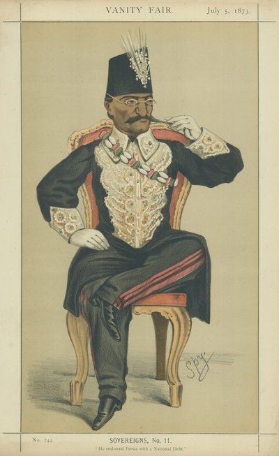 Nasser-Ed-Din-Shah, HIM Der Schah von Persien von Leslie Matthew Ward
