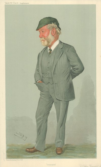 Sir John Isaac Thornycroft, Zerstörer, 19. Januar 1905, Vanity Fair Karikatur von Leslie Matthew Ward