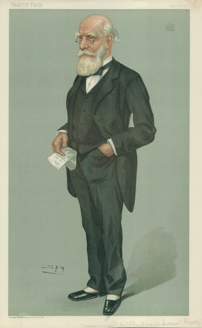 Der Lord Strathcona und Mount Royal, Kanada in London, 19. April 1900, Vanity Fair Karikatur von Leslie Matthew Ward