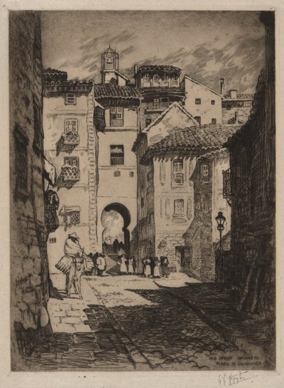 Straße zur Plaza de Zocodover, Toledo von Lester George Hornby