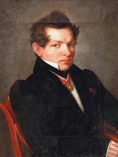 Porträt des Mathematikers Nikolai Lobatschewski 1792-1856, 1839 von Lev Dmitrievich Kryukov