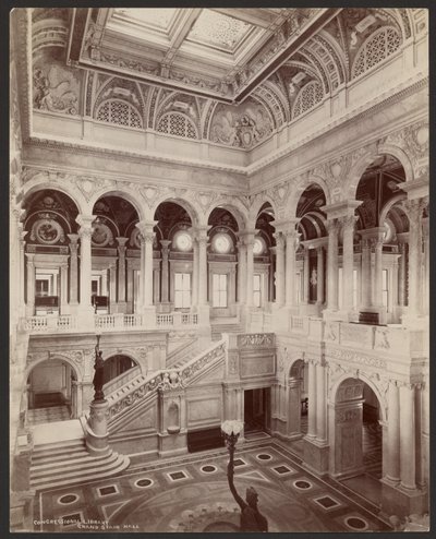 Kongressbibliothek: Große Treppenhalle von Levin C. Hardy
