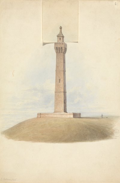 Variantenentwürfe für das Somerset-Denkmal: Elevation von Lewis Vulliamy