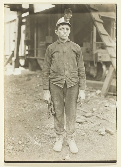 Fahrer in einer Kohlenmine in Pennsylvania von Lewis Wickes Hine