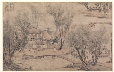 Neujahrstag in einem Dorf am Steinsee von Li Shida