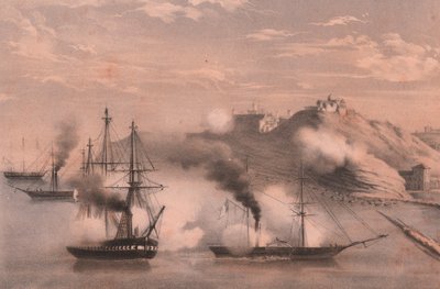 Kampf der Flotte gegen drei Forts von Ancona, Belagerung von Ancona von Unbekannt Unbekannt
