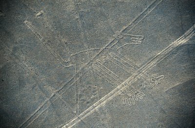 Hund, Nazca-Linien, Nazca, Peru, Nazca-Zivilisation (Foto) von Unbekannt Unbekannt