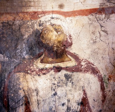 Fresko Käufer, Fresko in der byzantinischen Kirche Agios Georgios von Unbekannt Unbekannt