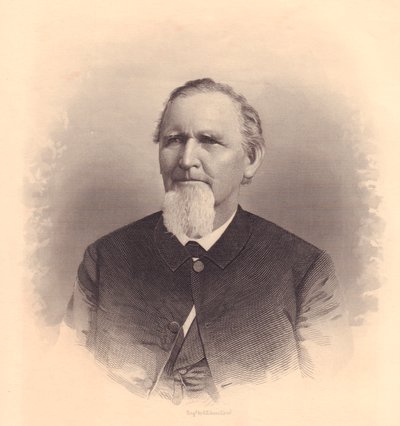 Porträt des amerikanischen methodistischen Geistlichen John L. Smith, Stich von F. E. Jones, um 1870 von Unbekannt Unbekannt
