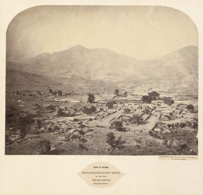 Ansichten von Mysore: Bhoganarasimhaswamis Tempel, in der Festung, Devarayadroog (vom Plateau) von Lieutenant Colonel Henry Dixon