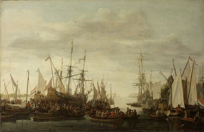 Eine Kielholung, nach der nicht belegten Tradition, des Schiffsarztes von Admiral Jan van Nes von Lieve Pietersz. Verschuier