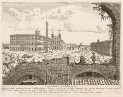 S. Giovanni in Laterano aus "Prospectus Locurum Urbis Romae Insign[ium]" von Lievin Cruyl
