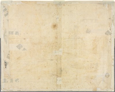 Skizzen von Fenstern und Pilastern des Dachgeschosses des Collegio di Propaganda Fide (verso) von Lievin Cruyl