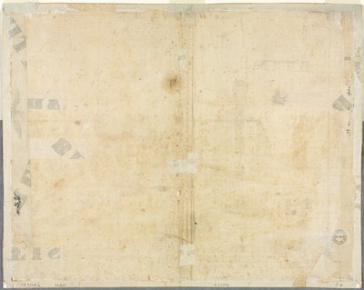 Skizzen von Fenstern und Pilastern des Dachgeschosses des Collegio di Propaganda Fide (verso), 16. Jahrhundert von Lievin Cruyl