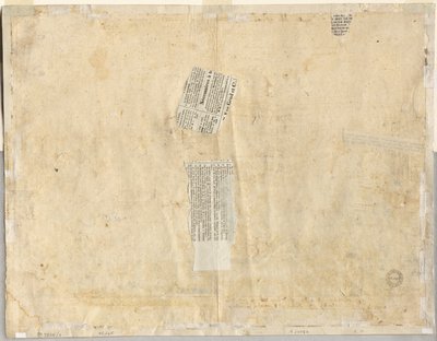 Abzeichnung eines Brunnens von Recto und Skizzen von zwei Gesichtern (Verso) von Lievin Cruyl