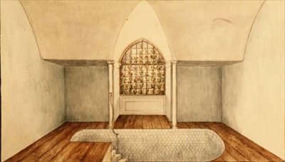 Das Kaltbadezimmer in Aynhoe von Lili Cartwright
