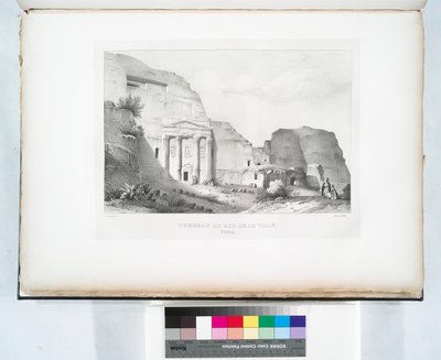 Grab im Süden der Stadt, Petra von Linant (Linant Pasha) Bellefonds