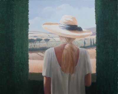 Mädchen, Rückansicht, Toskana, 2012 von Lincoln Seligman
