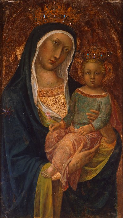 Madonna mit Kind, von Lippo Vanni (aktiv von 1344 bis 1375), Pfarrkirche von Radicondoli, Siena von Lippo Vanni
