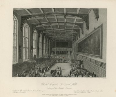Vortrag der jährlichen Reden in der Großen Halle von Llewellyn Jewitt