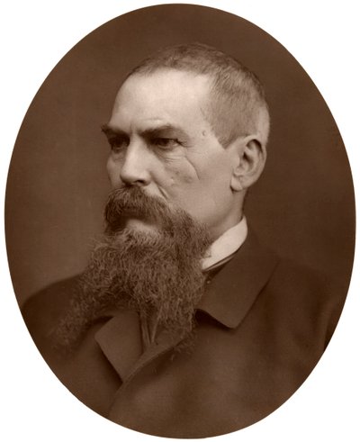 Kapitän Richard Burton, britischer Entdecker, Schriftsteller, Soldat und Diplomat, 1876 von Lock and Whitfield