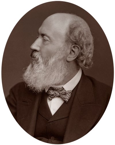 Sir John Gilbert, RA, Präsident der Society of Painters in Water-Colours, 1877 von Lock and Whitfield