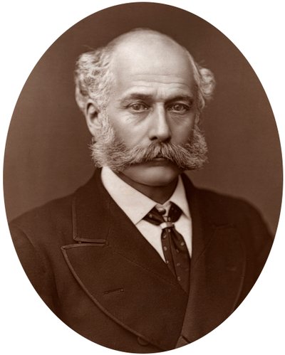Sir Joseph Bazalgette, britischer Bauingenieur, 1877 von Lock and Whitfield