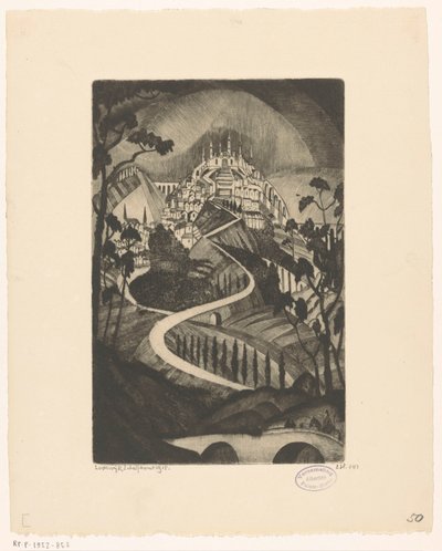 Berg von Lodewijk Schelfhout (signed by artist)