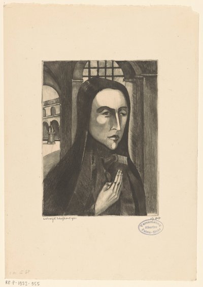 Korsische Frau von Lodewijk Schelfhout (signed by artist)