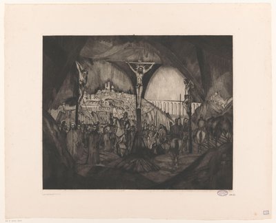 Golgotha I von Lodewijk Schelfhout (signed by artist)