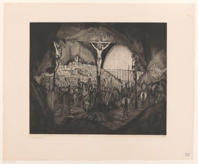 Golgotha I von Lodewijk Schelfhout (signed by artist)