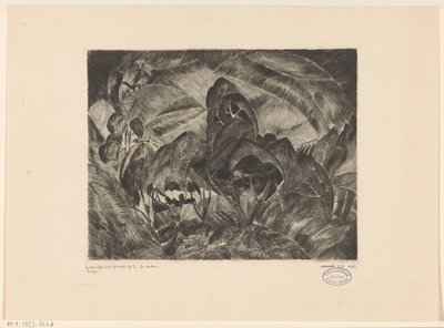 Hügellandschaft mit Bäumen von Lodewijk Schelfhout (signed by artist)