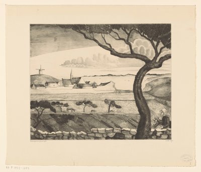 Küstenlandschaft mit Landstraße von Lodewijk Schelfhout (signed by artist)