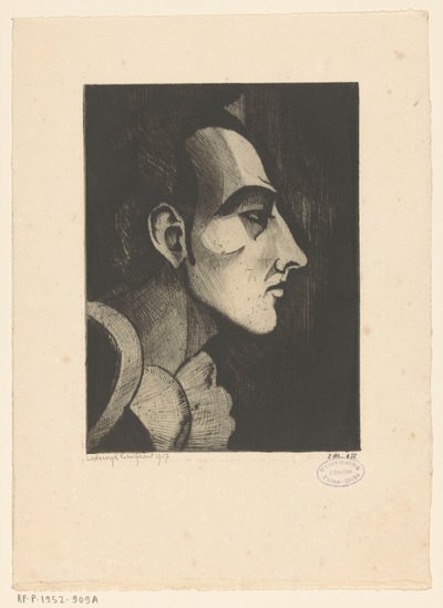 Pierrot I von Lodewijk Schelfhout (signed by artist)