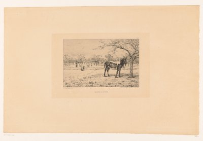 Landschaft mit Esel von Léon Barillot